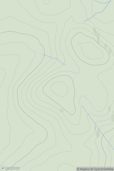 Thumbnail image for West Girt Hill showing contour plot for surrounding peak