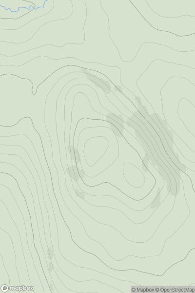 Thumbnail image for Caldron Hill showing contour plot for surrounding peak