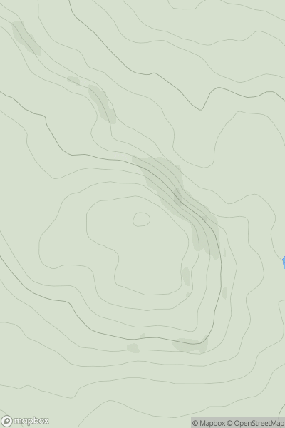Thumbnail image for Barscube Hill showing contour plot for surrounding peak