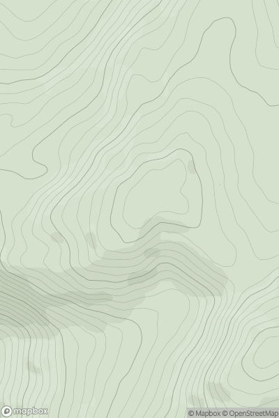 Thumbnail image for Gairy of Pulnee showing contour plot for surrounding peak