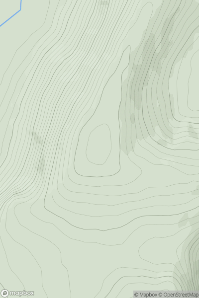 Thumbnail image for Hoodens Hill showing contour plot for surrounding peak