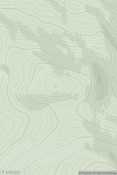 Thumbnail image for Mulldonoch showing contour plot for surrounding peak