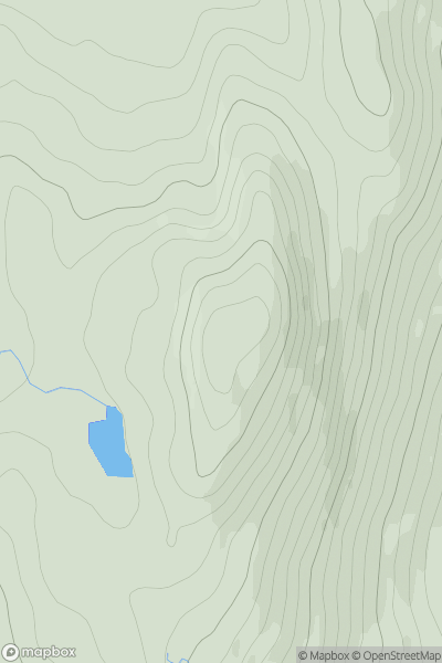 Thumbnail image for Craigmasheenie showing contour plot for surrounding peak