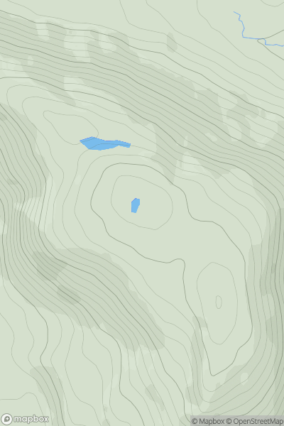 Thumbnail image for Craiglee N Top showing contour plot for surrounding peak