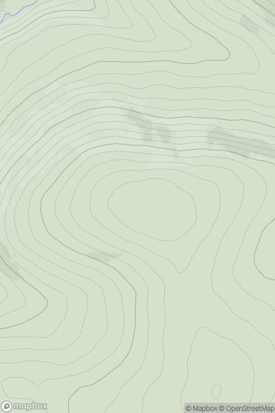 Thumbnail image for Milljoan Hill showing contour plot for surrounding peak