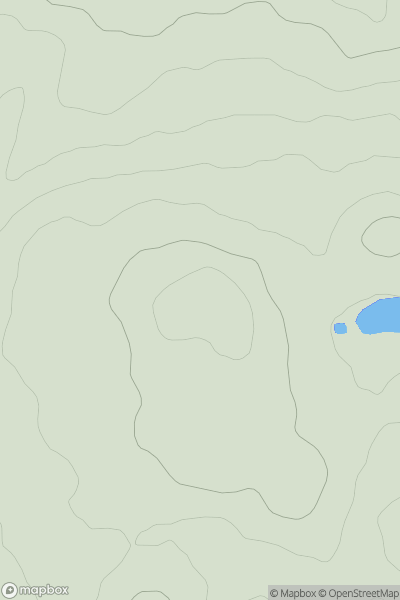 Thumbnail image for Inchmulloch Hill showing contour plot for surrounding peak