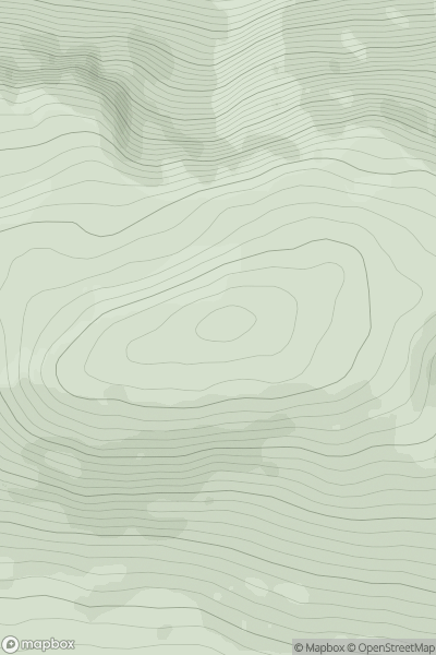 Thumbnail image for Druim nan Cnamh (Beinn Loinne) showing contour plot for surrounding peak