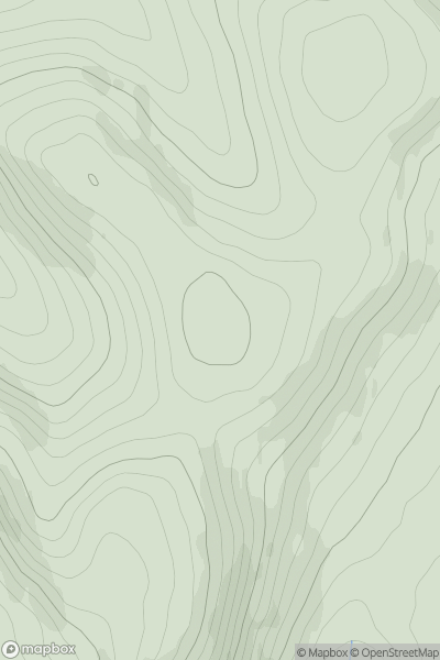 Thumbnail image for Millaneoch Hill showing contour plot for surrounding peak