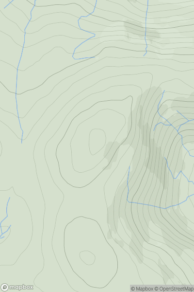 Thumbnail image for Harestanes Heights showing contour plot for surrounding peak