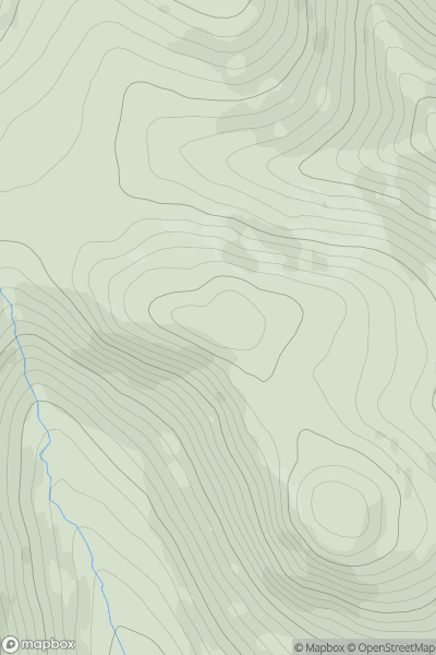 Thumbnail image for Ewe Hill North Top showing contour plot for surrounding peak