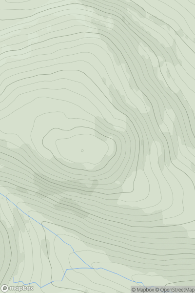 Thumbnail image for Lamgarroch showing contour plot for surrounding peak