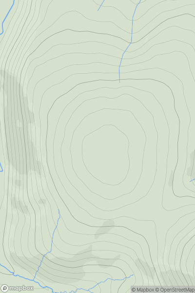 Thumbnail image for Glen Ea's Hill showing contour plot for surrounding peak