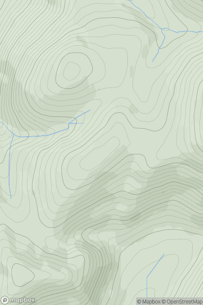 Thumbnail image for Turn Hill showing contour plot for surrounding peak