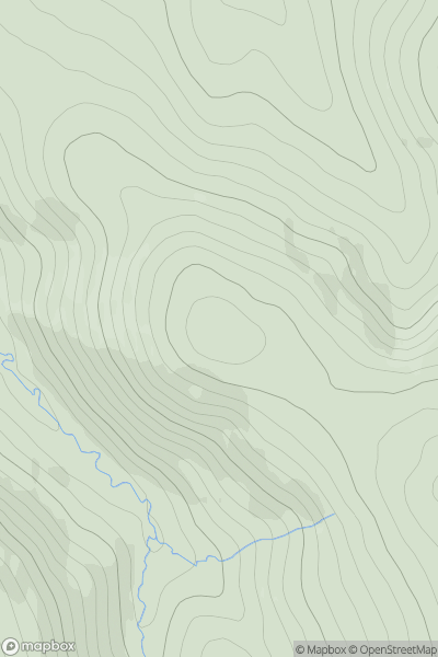 Thumbnail image for Hunt Law NW Top showing contour plot for surrounding peak