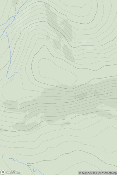 Thumbnail image for Mosshope Bank showing contour plot for surrounding peak