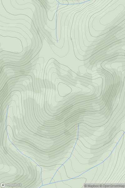 Thumbnail image for Penbane showing contour plot for surrounding peak