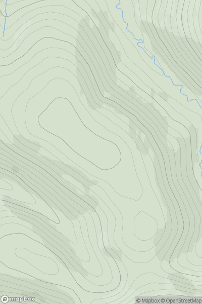 Thumbnail image for Snarhead Hill showing contour plot for surrounding peak