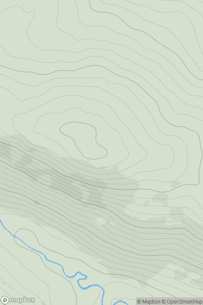Thumbnail image for Ox Hill showing contour plot for surrounding peak