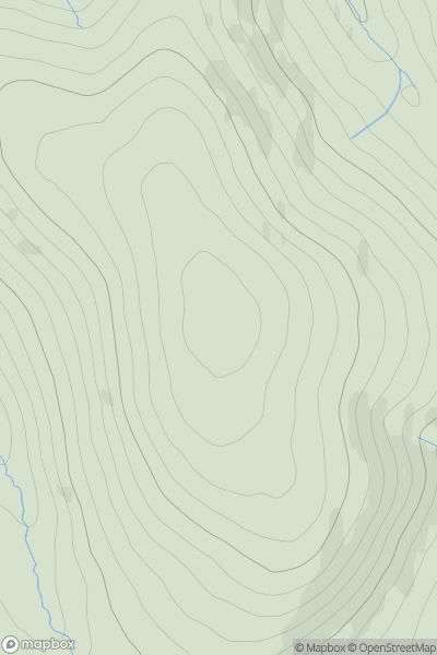Thumbnail image for Archibald Gair Head showing contour plot for surrounding peak