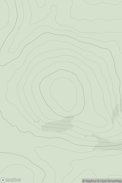 Thumbnail image for Auchtitench Hill showing contour plot for surrounding peak