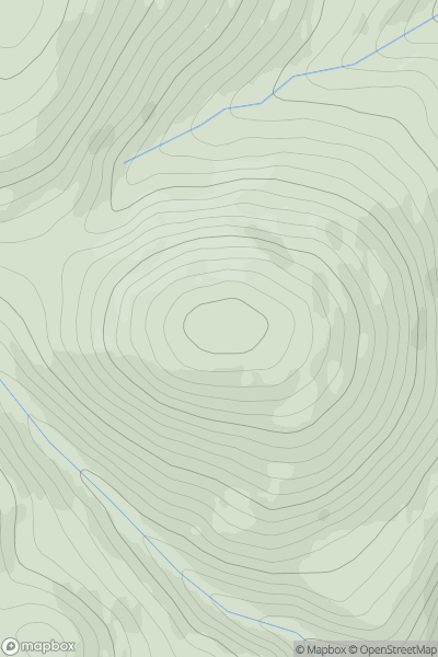 Thumbnail image for Cruereach Hill showing contour plot for surrounding peak