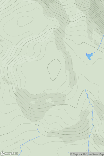 Thumbnail image for Beinn a' Chaoinich showing contour plot for surrounding peak