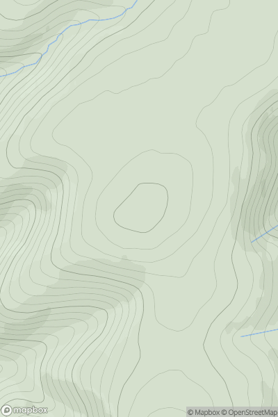 Thumbnail image for Middle Hill (Roughside Hill) showing contour plot for surrounding peak