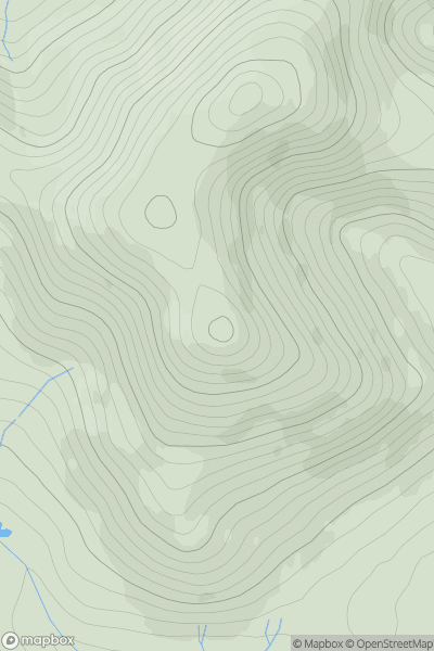 Thumbnail image for South Black Hill showing contour plot for surrounding peak