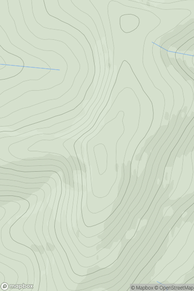 Thumbnail image for Mount Maw showing contour plot for surrounding peak