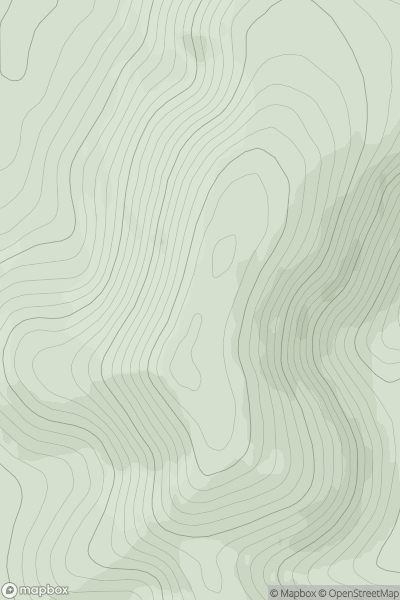 Thumbnail image for Ladyurd Hill showing contour plot for surrounding peak