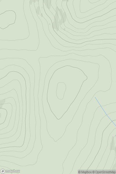 Thumbnail image for Yardstone Knowe showing contour plot for surrounding peak