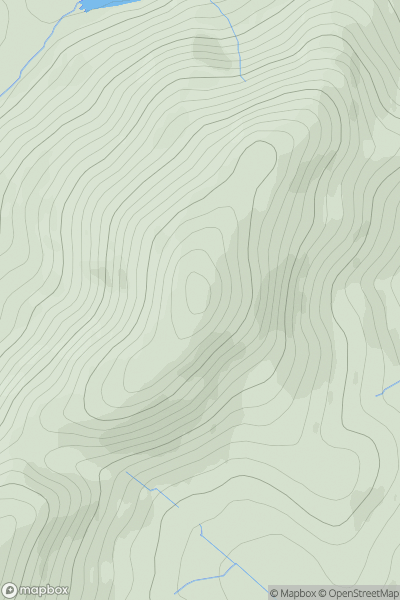 Thumbnail image for Turnhouse Hill showing contour plot for surrounding peak