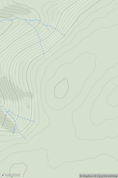 Thumbnail image for Harestone Hill showing contour plot for surrounding peak