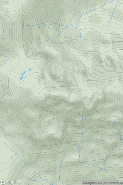 Thumbnail image for Garbh Chioch Mhor showing contour plot for surrounding peak