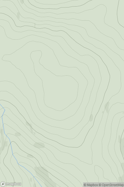 Thumbnail image for Ferniehirst Hill showing contour plot for surrounding peak