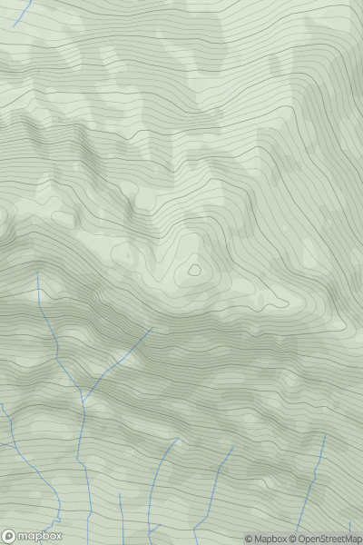 Thumbnail image for Garbh Chioch Bheag showing contour plot for surrounding peak