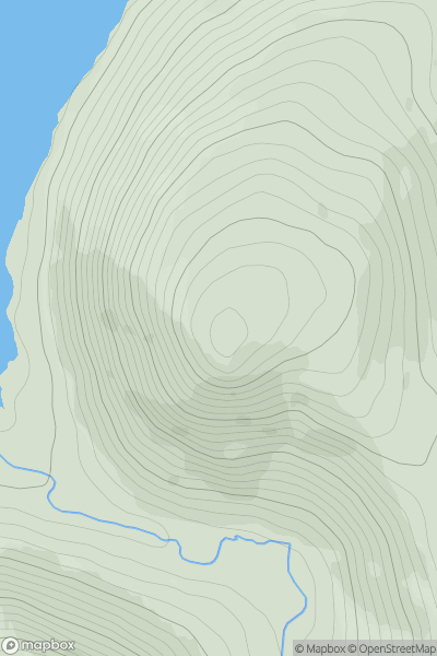Thumbnail image for Craigdilly showing contour plot for surrounding peak