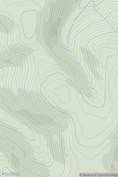 Thumbnail image for Whitelaw Brae showing contour plot for surrounding peak