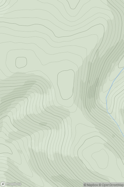 Thumbnail image for Hardrig Head showing contour plot for surrounding peak