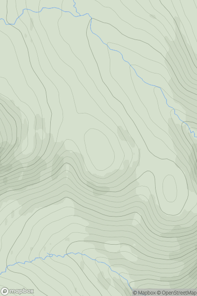 Thumbnail image for Upper Tarnberry showing contour plot for surrounding peak