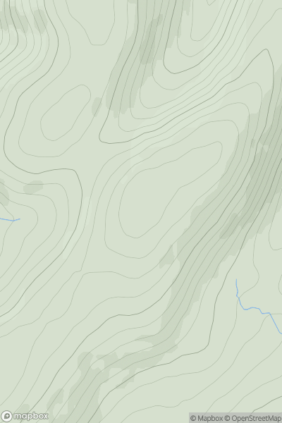 Thumbnail image for Peniestone Knowe showing contour plot for surrounding peak