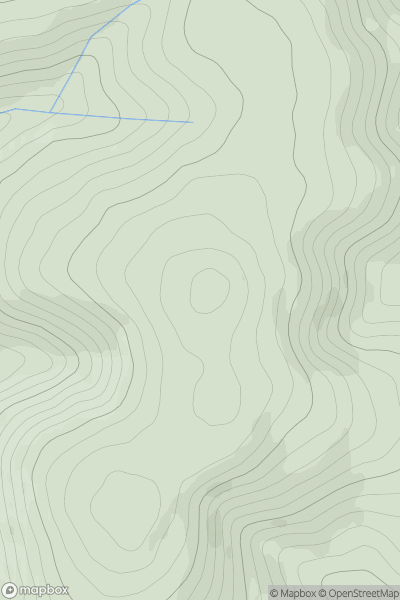 Thumbnail image for Whitecamp Brae showing contour plot for surrounding peak