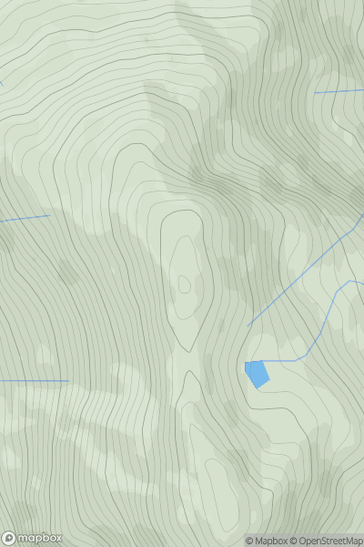 Thumbnail image for Ben Vorlich North Top showing contour plot for surrounding peak