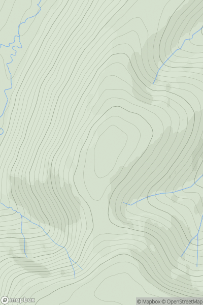 Thumbnail image for Skelfhill Fell showing contour plot for surrounding peak
