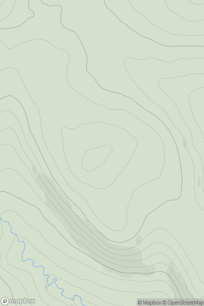 Thumbnail image for Nether Craig showing contour plot for surrounding peak