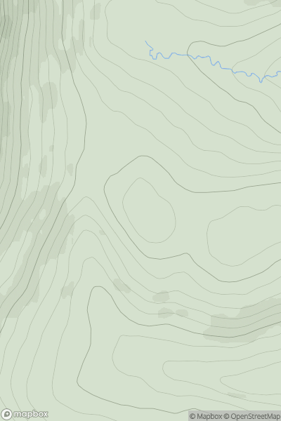 Thumbnail image for Lamblair Knowe showing contour plot for surrounding peak