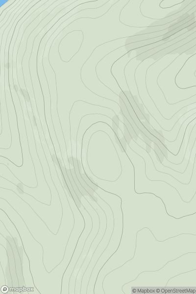 Thumbnail image for Gool Knowe showing contour plot for surrounding peak