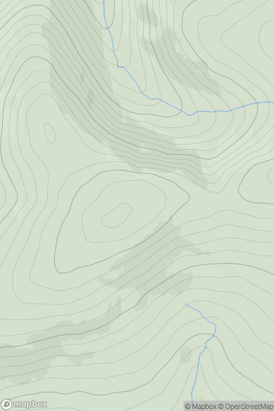 Thumbnail image for Lady Cairn showing contour plot for surrounding peak