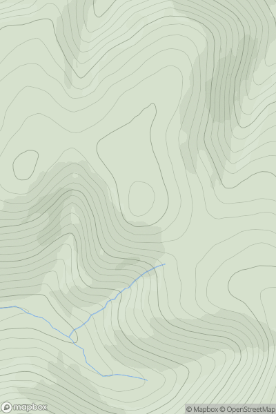Thumbnail image for Pinnacle (Midge Hill) showing contour plot for surrounding peak