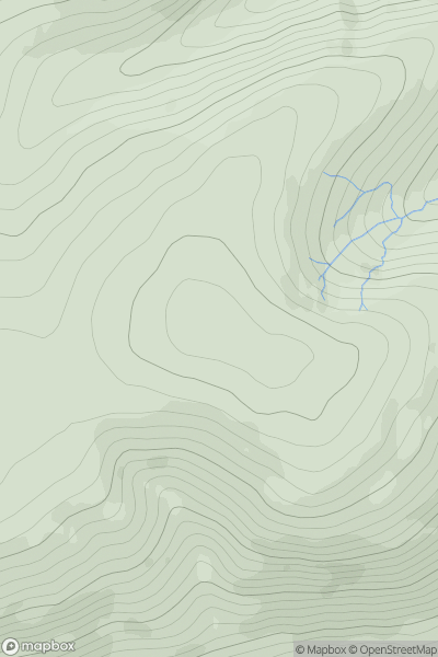 Thumbnail image for Oxcleugh Rig showing contour plot for surrounding peak